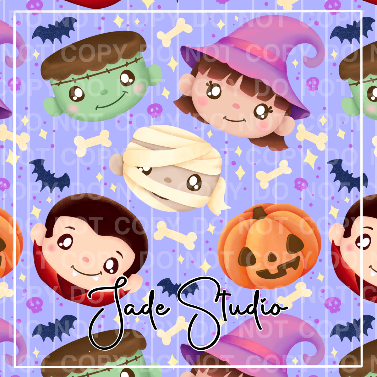 Halloween Costumes Seamless Pattern