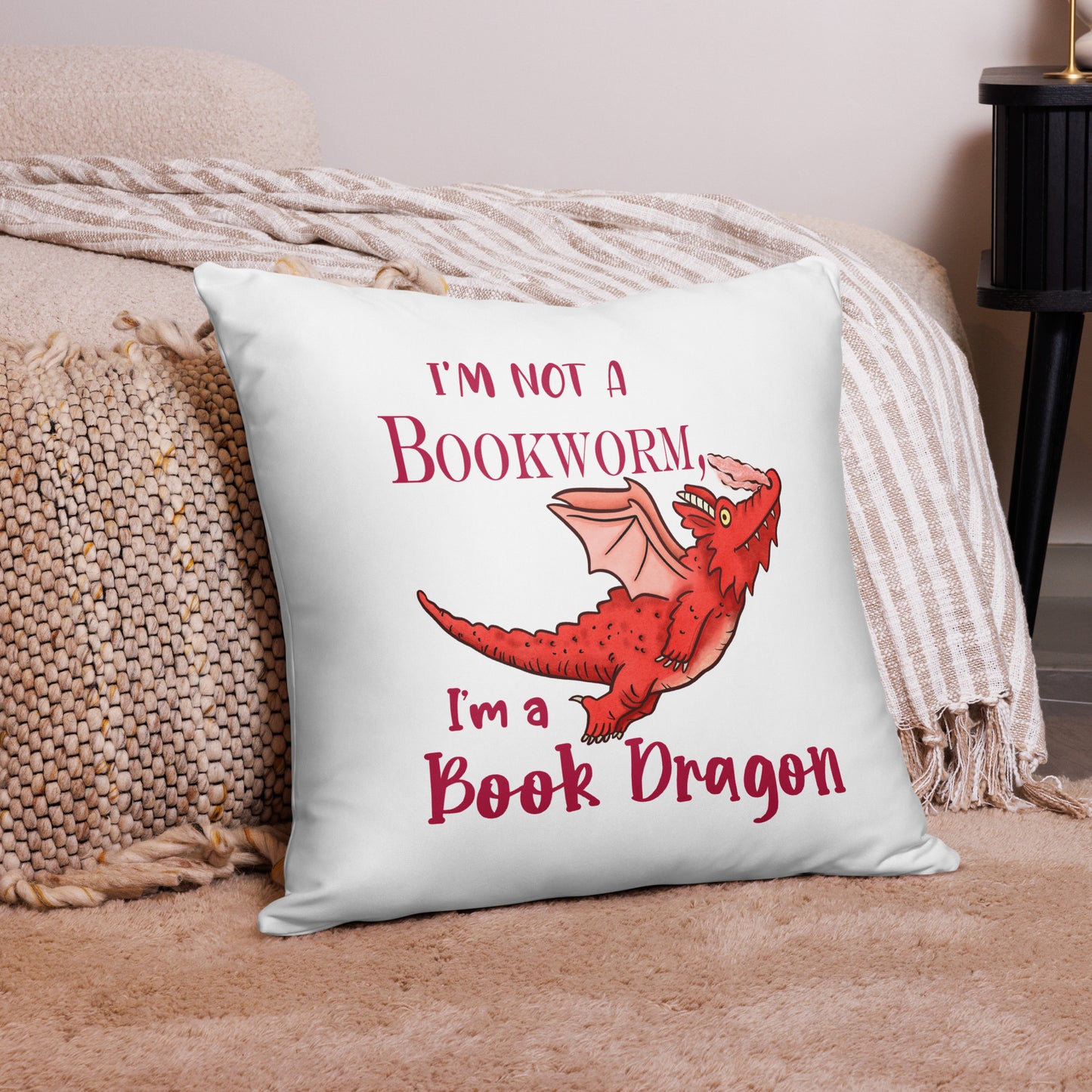 Book Dragon Pillow