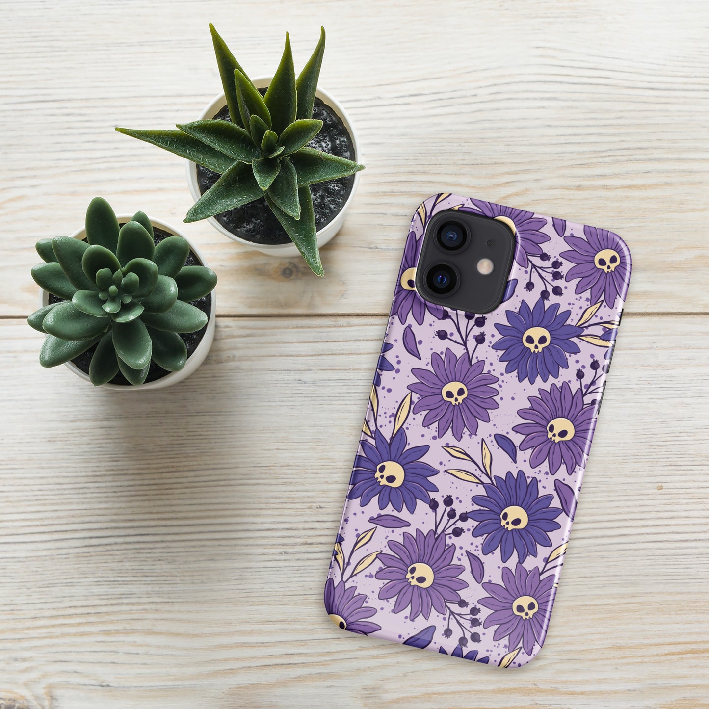 Skull and Flowers Snap case for iPhone®