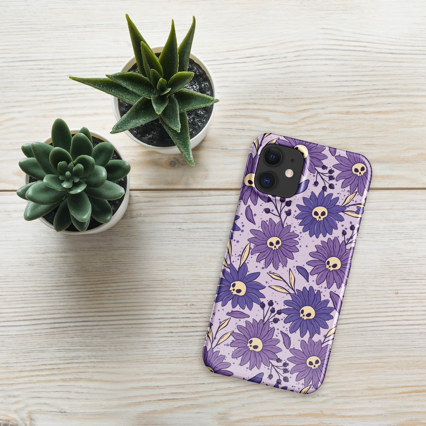 Skull and Flowers Snap case for iPhone®