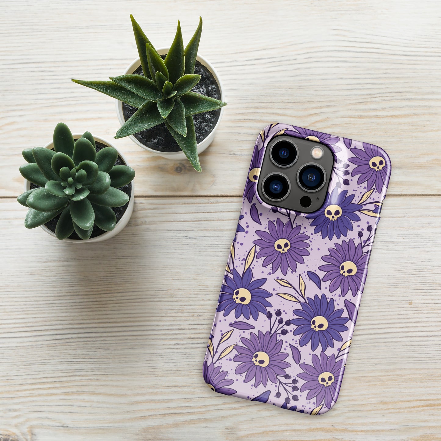 Skull and Flowers Snap case for iPhone®