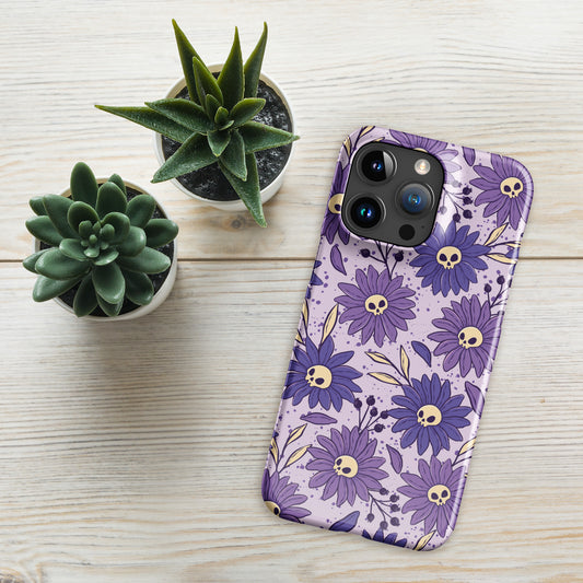 Skull and Flowers Snap case for iPhone®