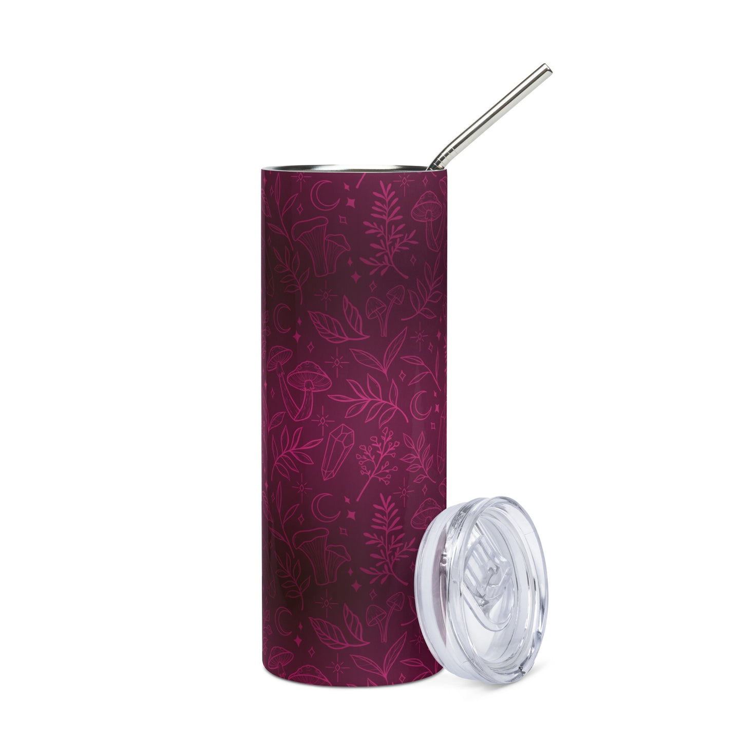 Witchy Line Art Stainless Steel Tumbler