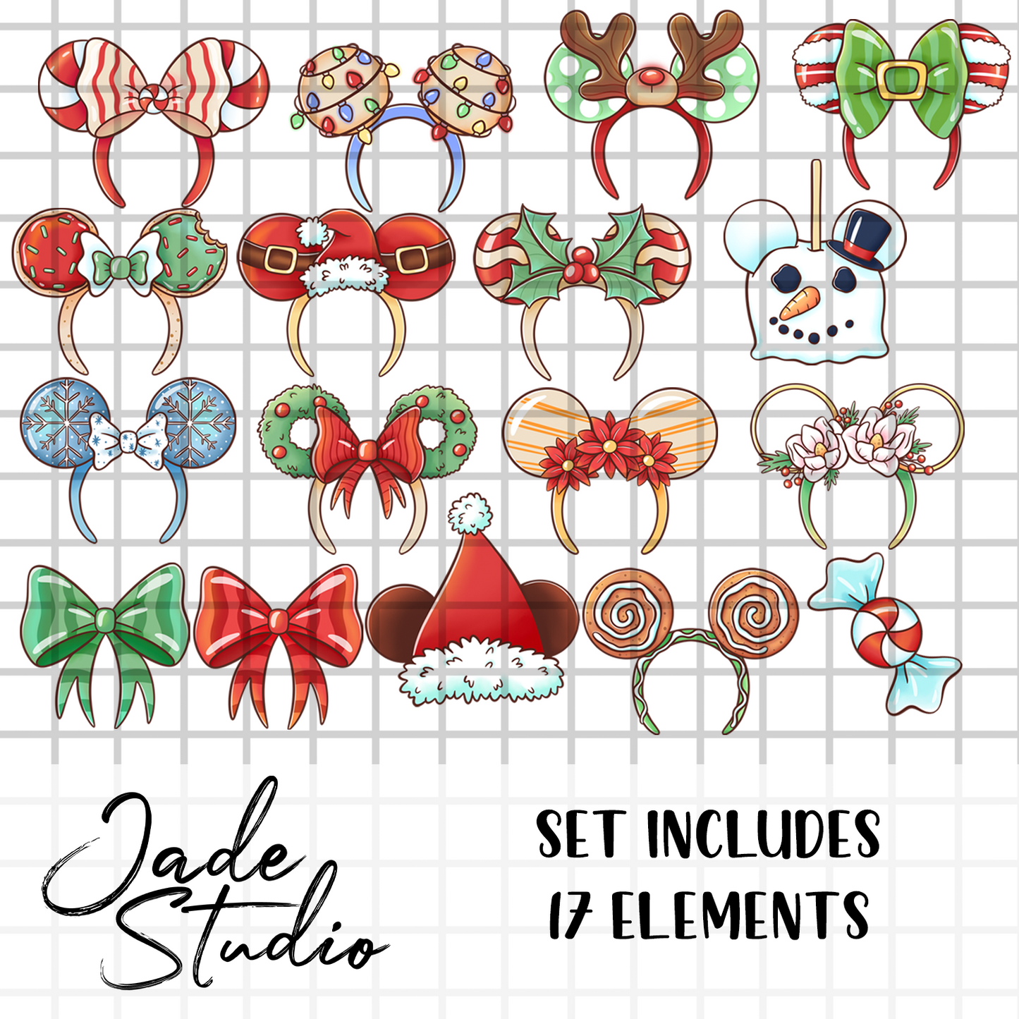 Festive Ears Clip Art Set