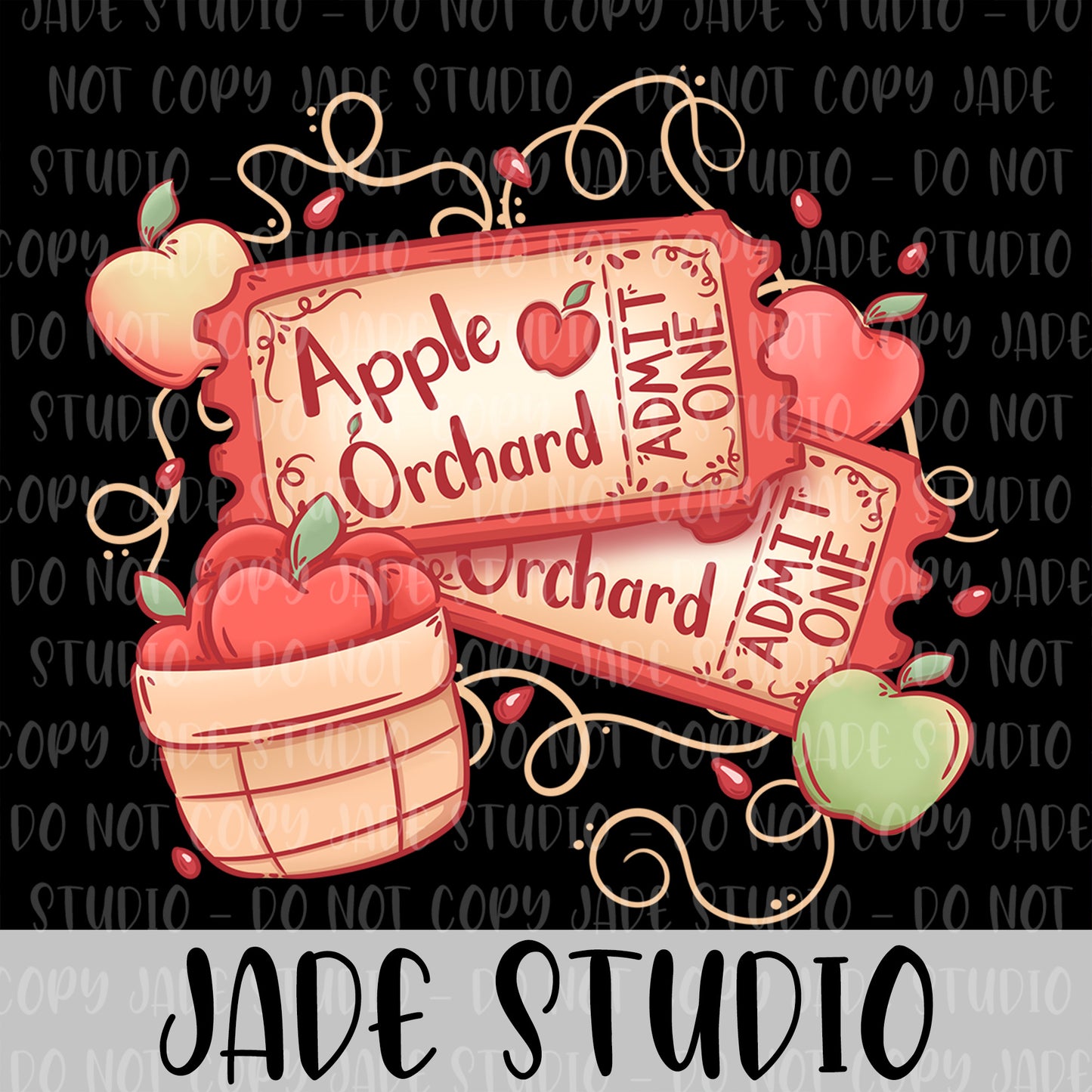 Apple Orchard Ticket PNG