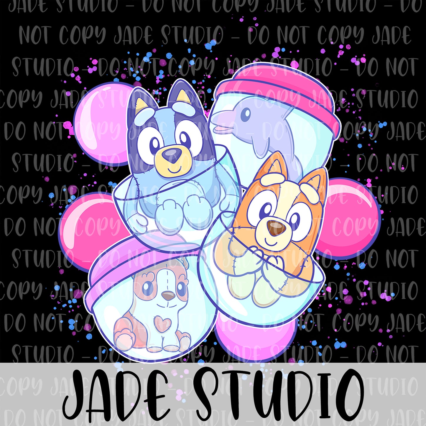 Pup Cups PNG Panel