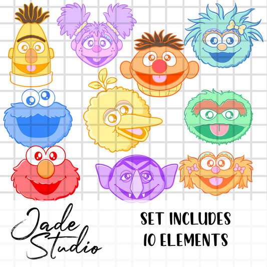 Learning Characters Clip Art Set