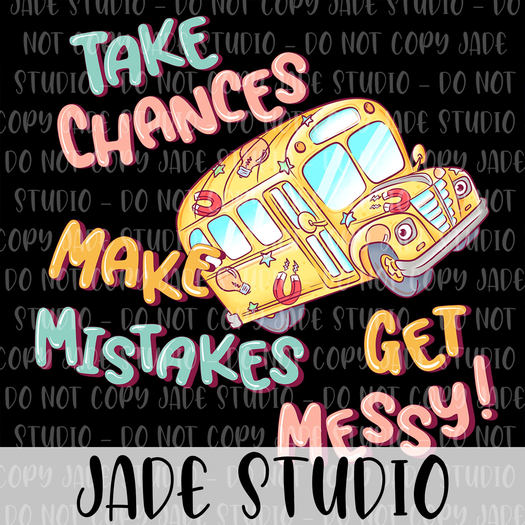 Get Messy School Bus PNG Panel – Jade Studio by Charise