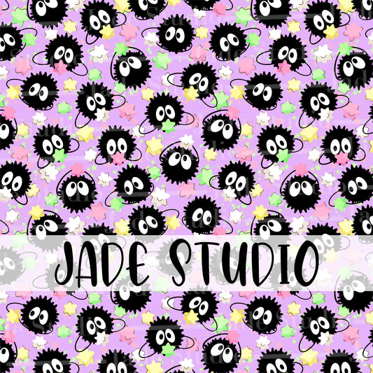 Soot Friends Seamless Pattern