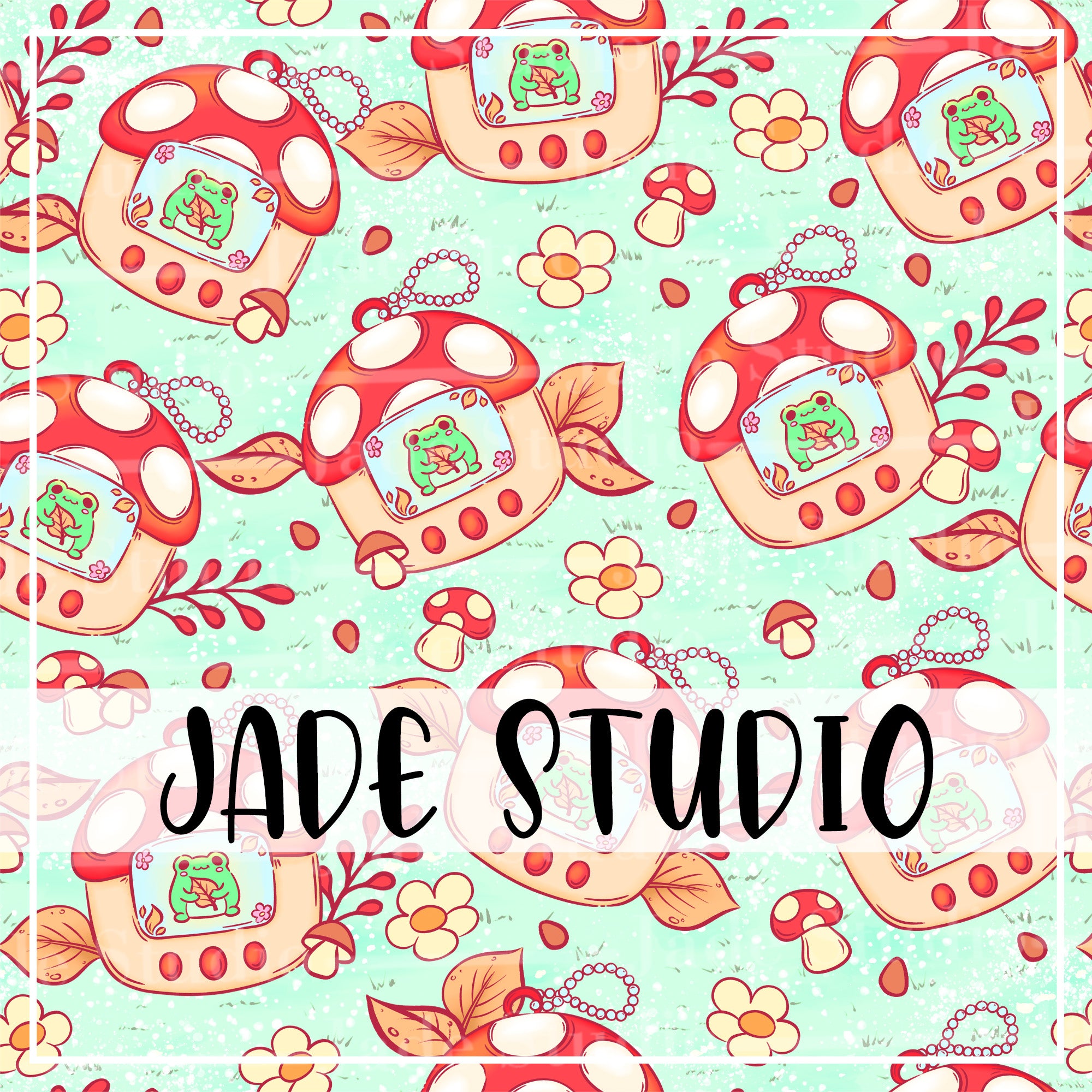 Frog Design Meetup Mini Frog Friend Seamless File – Jade Studio by Charise