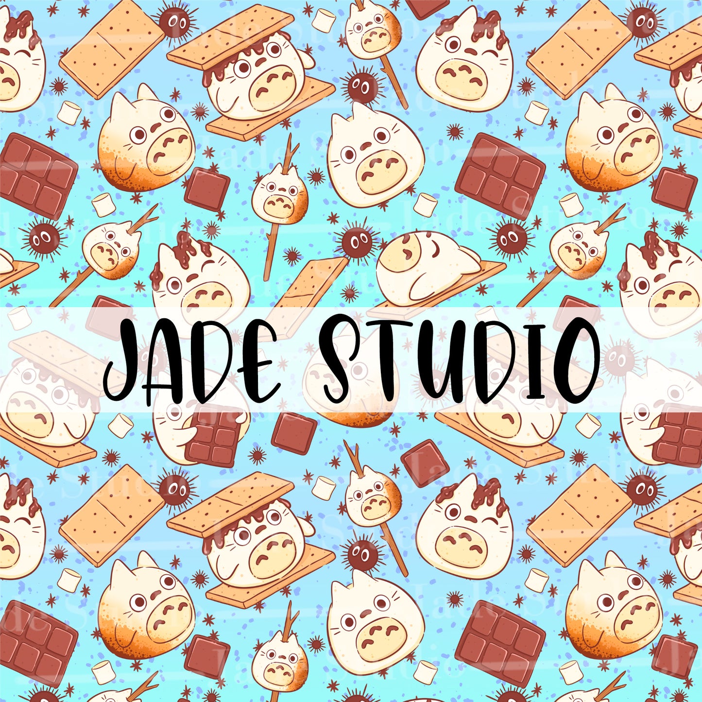 Toto S'mores Seamless Pattern