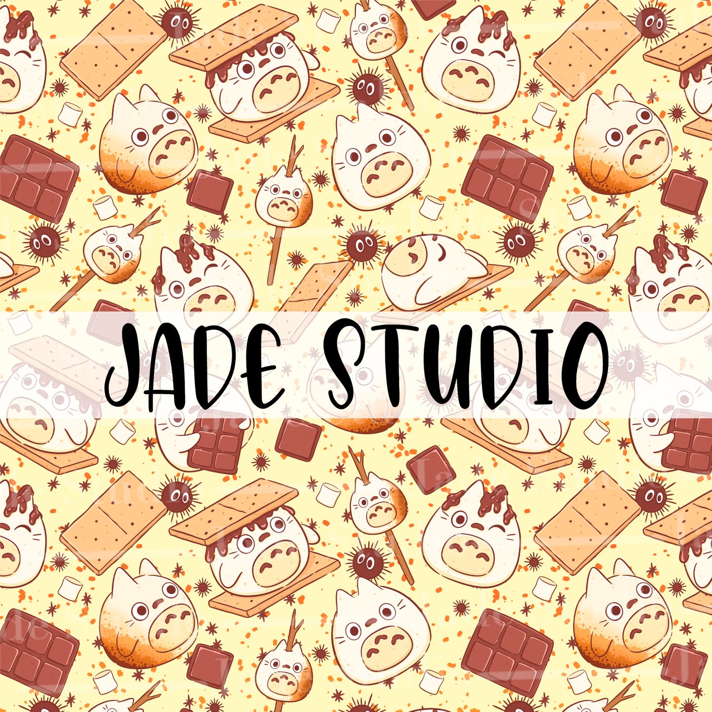 Toto S'mores Seamless Pattern